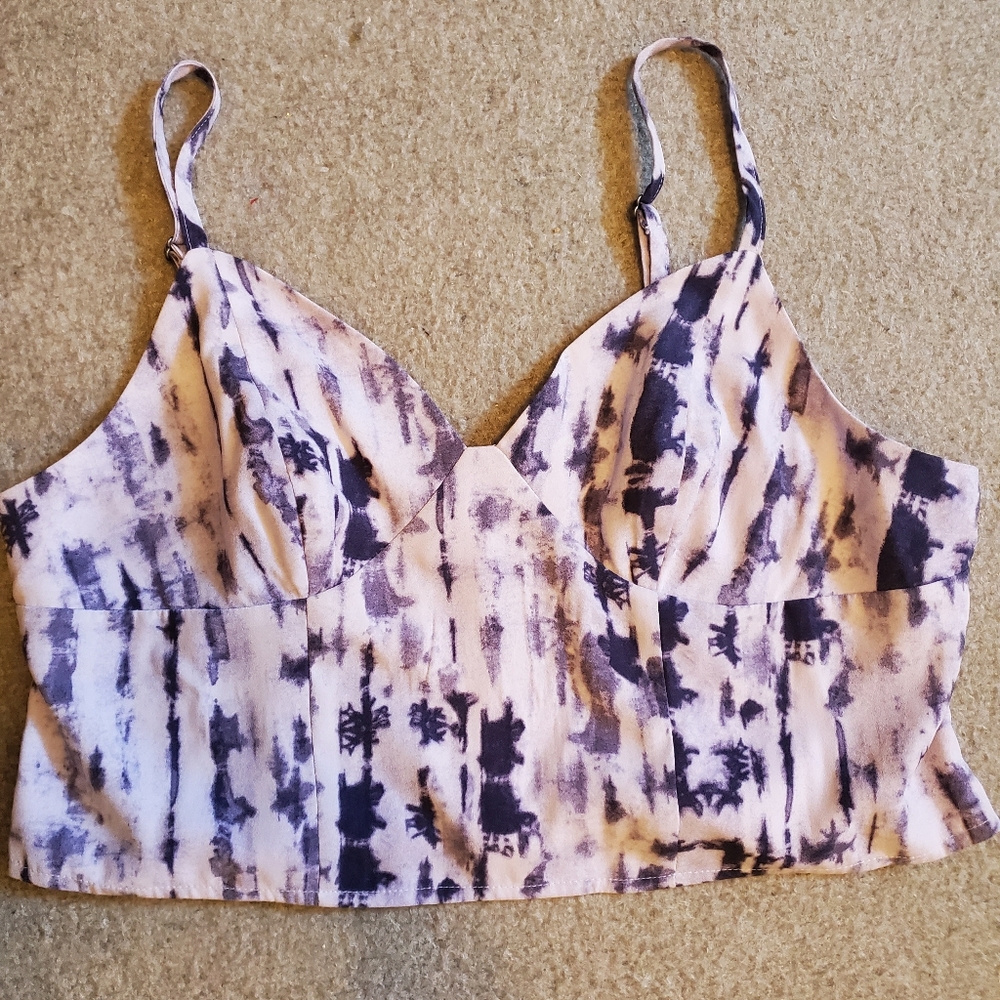 NWOT Open Edit purple crop top size xl